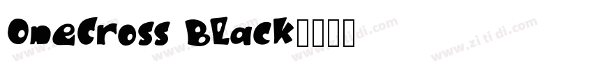 OneCross Black字体转换